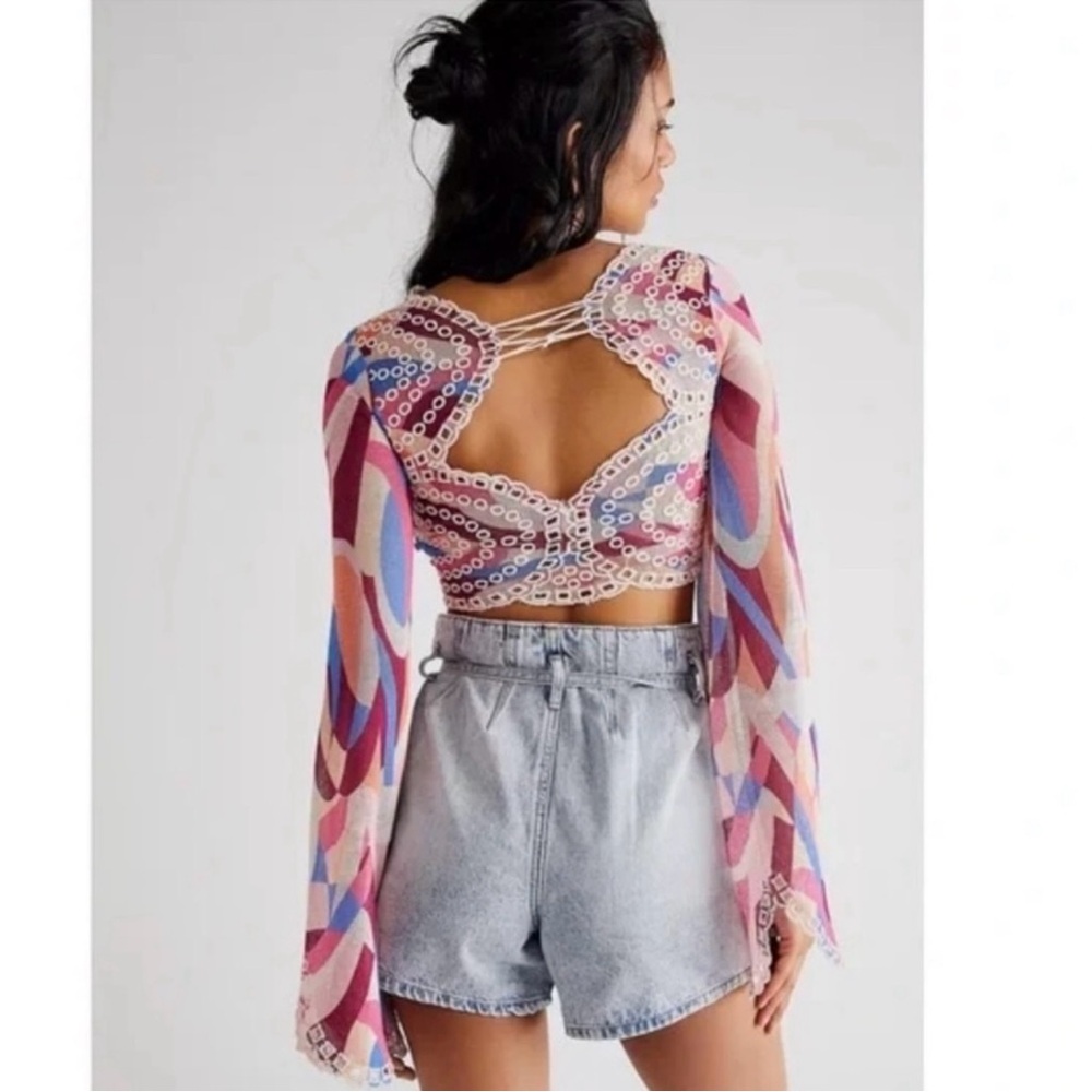 NWOT Free People Eyes on You Top - Picture 3 of 7